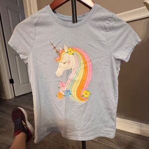 Blue Unicorn Rainbow Shirt